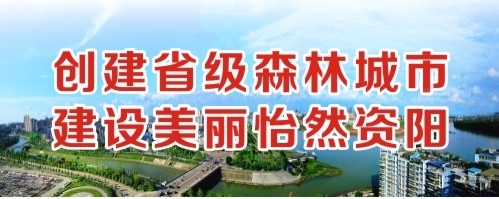 搞搞逼爽爽歪歪创建省级森林城市 建设美丽怡然资阳